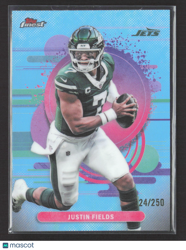 2025 Topps Finest Justin Fields #143 Blue 24/250