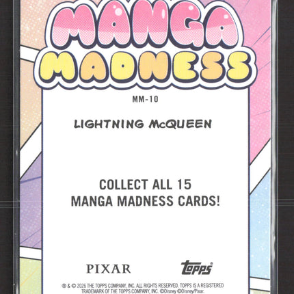 2026 Topps Pixar Manga Madness #MM-10 Lightning McQueen