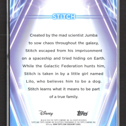 2026 Topps Chrome Disney #CNE-14 Stitch