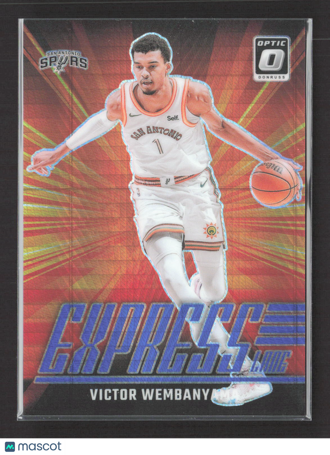 2025 Panini Donruss Optic Express Lane Prizm Victor Wembanyama #19 158/175 Blue