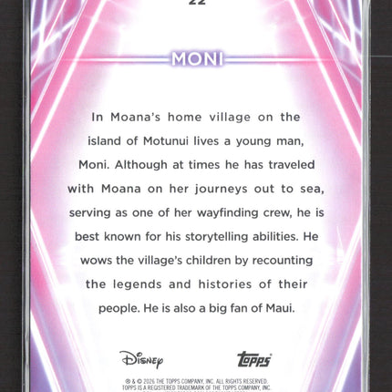 2026 Topps Disney Chrome #22 Moni