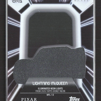2026 Topps Disney Neon Illuminated Neon Lights #NPL-13 Lightning McQueen