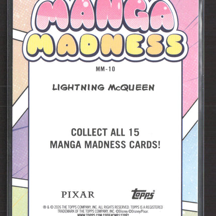 2026 Topps Pixar Manga Madness #MM-10 Lightning McQueen