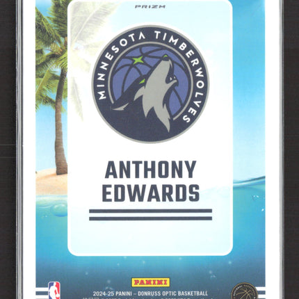 2025 Panini Donruss Optic Splash! Anthony Edwards #7 Purple
