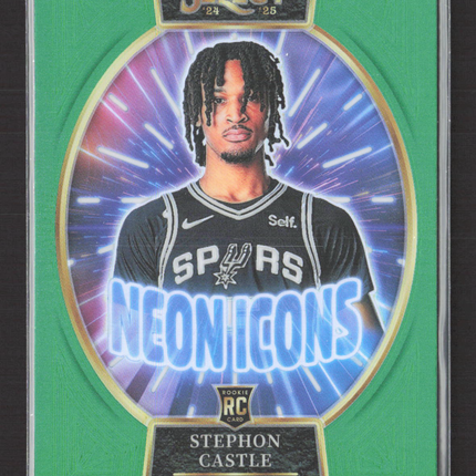 2025 Panini Select Neon Icons Stephon Castle #3 Green RC