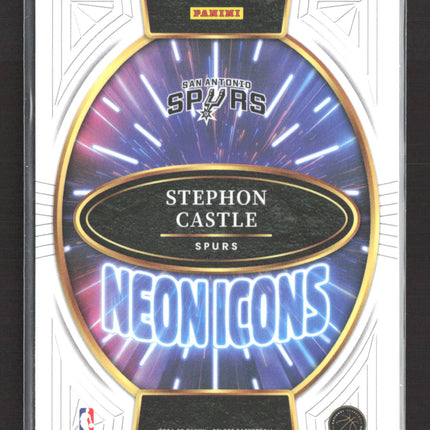 2025 Panini Select Neon Icons Stephon Castle #3 Green RC