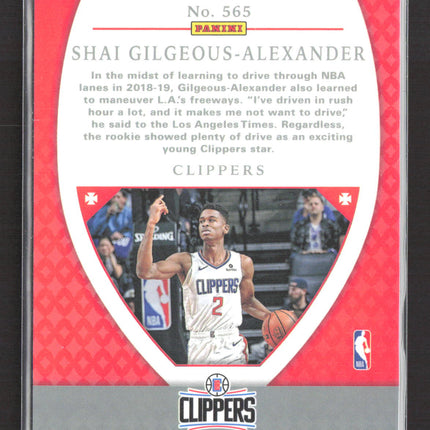 2019 Panini Chronicles Crusade Shai Gilgeous-Alexander #565 RC