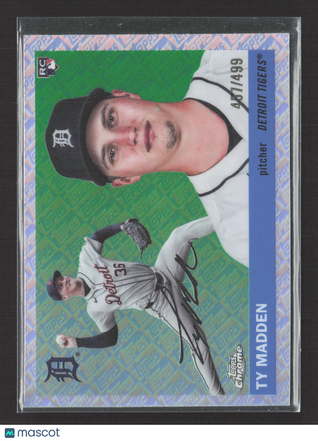 2025 Topps Chrome PlatinumTy Madden #230 Refractor RC  /499