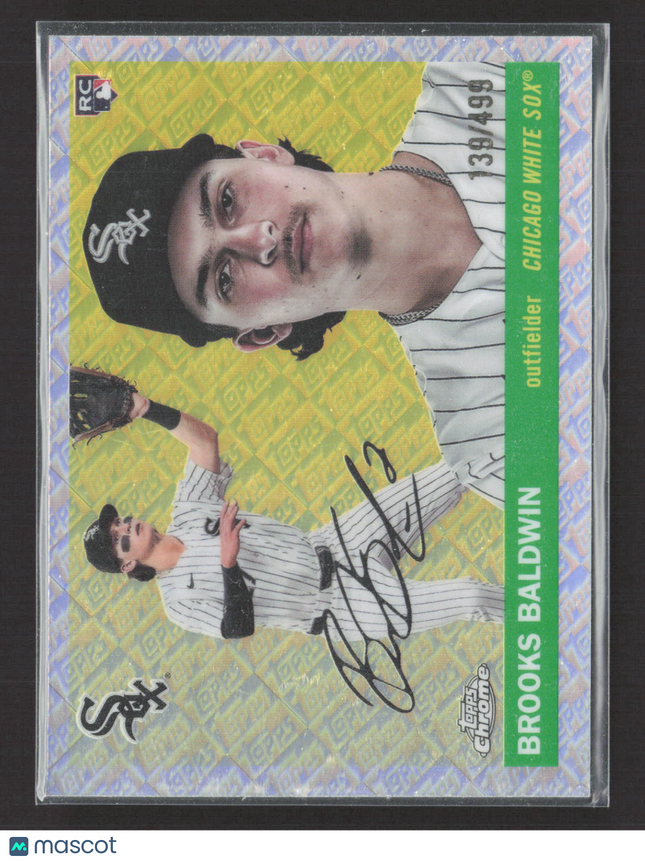 2025 Topps Chrome Platinum Brooks Baldwin #252 Refractor RC 39/499