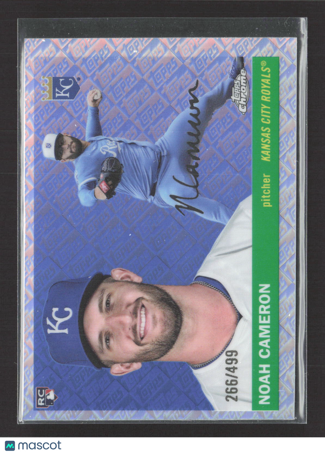2025 Topps Chrome Platinum Noah Cameron #218 266/499 RC