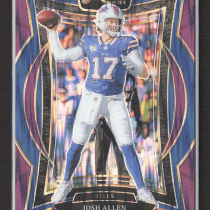 2025 Panini Select Concourse Josh Allen #34 Purple Prizm 220/360