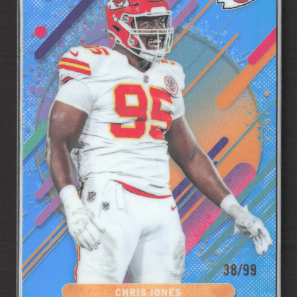 2025 Topps Finest Chris Jones #284 Blue 38/99