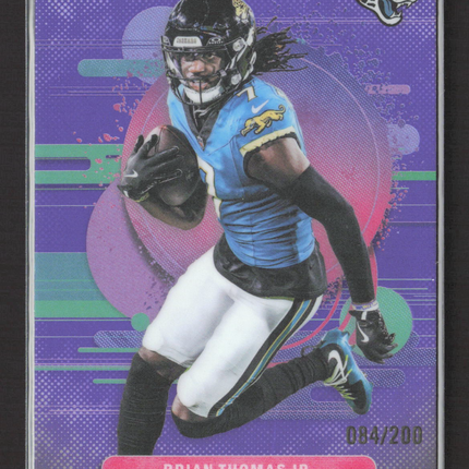 2025 Topps Finest Brian Thomas Jr. #167 Purple 084/200