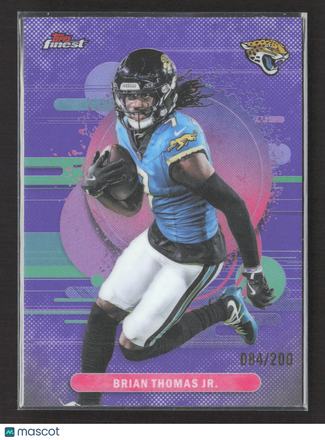 2025 Topps Finest Brian Thomas Jr. #167 Purple 084/200