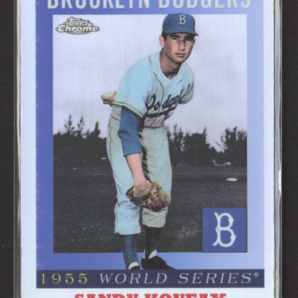 2025 Topps Chrome 1955 World Series Sandy Koufax #55WS-6