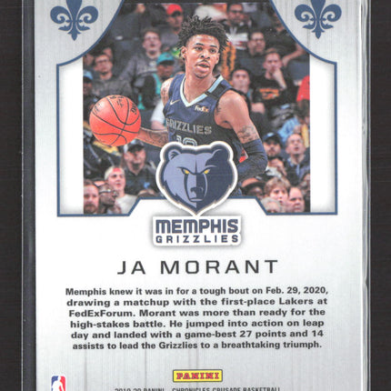 2020 Panini Chronicles Crusade Ja Morant #526 RC