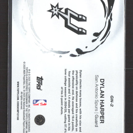 2025 Topps Generation Now Dylan Harper #GN-2 RC