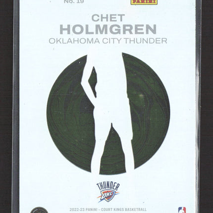 2023 Panini Court Kings Chet Holmgren #19 RC Clear