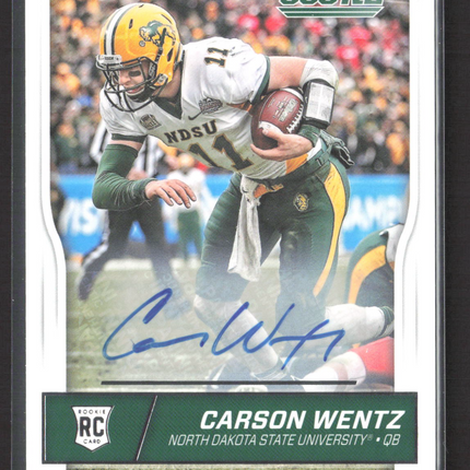 2016 Panini Score Football Carson Wentz #335 RC Auto