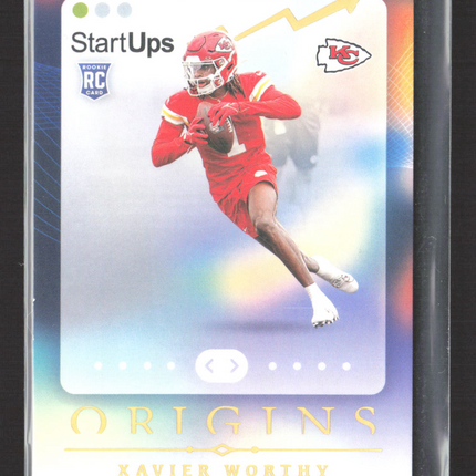2024 Panini Origins StartUps Xavier Worthy #1 RC