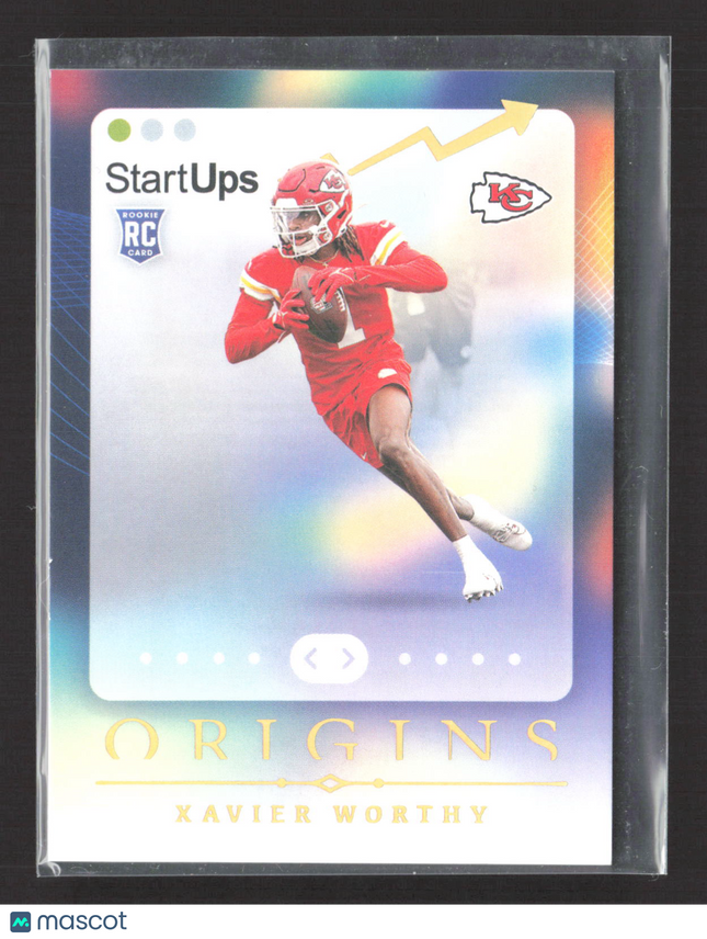 2024 Panini Origins StartUps Xavier Worthy #1 RC