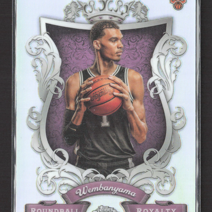 2023 Topps Chrome Roundball Royalty Victor Wembanyama #RR-26 RC Refractor