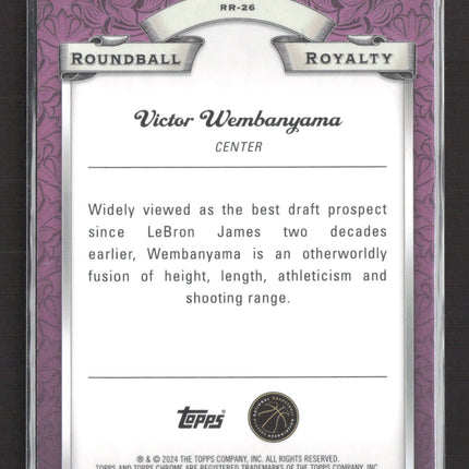 2023 Topps Chrome Roundball Royalty Victor Wembanyama #RR-26 RC Refractor