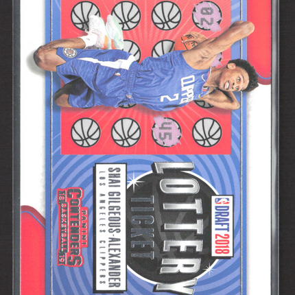 2018 Panini Contenders Lottery Ticket Shai Gilgeous-Alexander #11