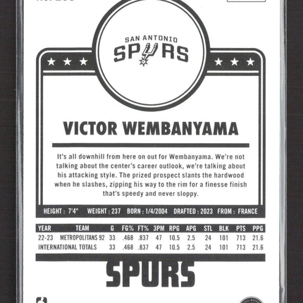 2023 Panini NBA Hoops Victor Wembanyama #298 Winter RC