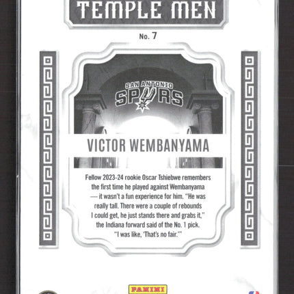 2024 Panini Phoenix Temple Men Victor Wembanyama #7 RC