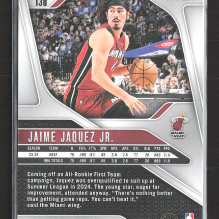 2024 Panini Prizm Jaime Jaquez Jr. #138 Glitter