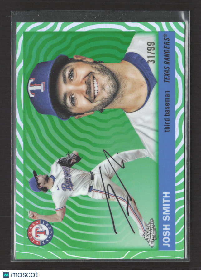 2025 Topps Chrome Platinum Josh Smith #177 Green Wave 31/99