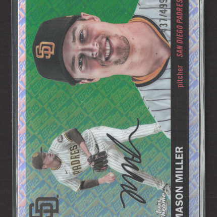 2025 Topps Chrome Platinum Mason Miller #77 Refractor 37/499