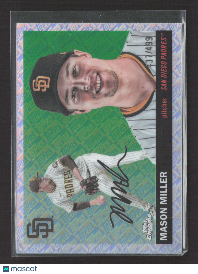 2025 Topps Chrome Platinum Mason Miller #77 Refractor 37/499