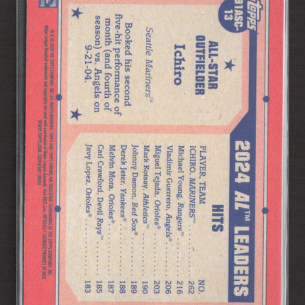 2026 Topps Chrome 75 Years of Baseball Ichiro #91ASC-13 Silver Mojo Refractor