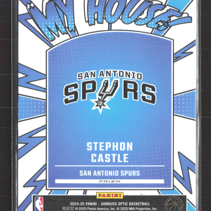 2025 Panini Donruss Optic My House! Stephon Castle #16 RC Silver