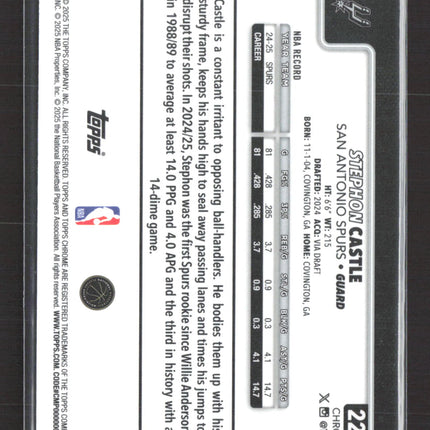 2025 Topps Chrome Stephon Castle #228