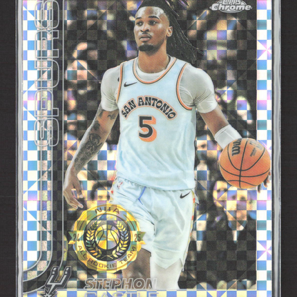 2025 Topps Chrome Basketball Stephon Castle #228 X-Fractor