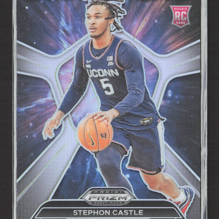 2024 Panini Prizm Draft Picks Deep Space Stephon Castle #15 RC Silver