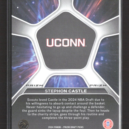 2024 Panini Prizm Draft Picks Deep Space Stephon Castle #15 RC Silver