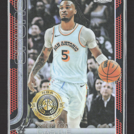 2025 Topps Chrome Stephon Castle #228 Basketball Refractor