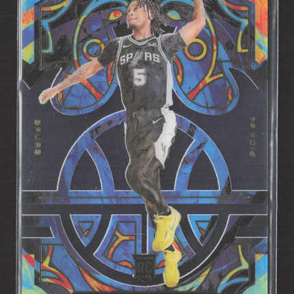 2025 Panini Court Kings Stephon Castle #9 Clear RC