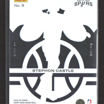 2025 Panini Court Kings Stephon Castle #9 Clear RC