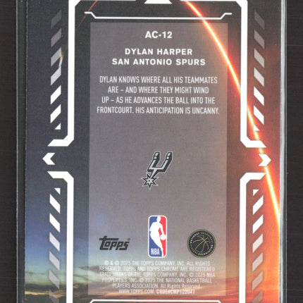 2025 Topps Chrome Activators Dylan Harper #AC-12 RC