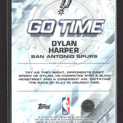 2025 Topps Chrome Go Time Dylan Harper #GT-17 RC