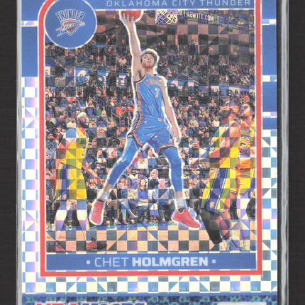 2024 Panini NBA Hoops Prizm Chet Holmgren #175 Checkerboard