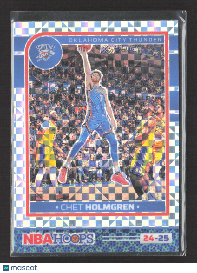 2024 Panini NBA Hoops Prizm Chet Holmgren #175 Checkerboard