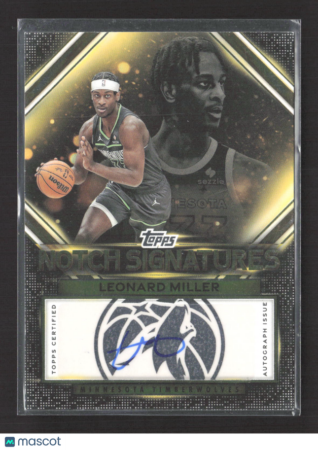 2025 Topps Notch Signatures Leonard Miller #TNS-LM Auto