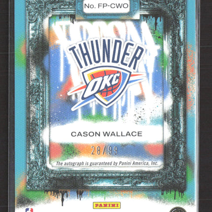 2024 Panini Court Kings Fresh Paint Cason Wallace #FP-CWO 28/99 RC Auto