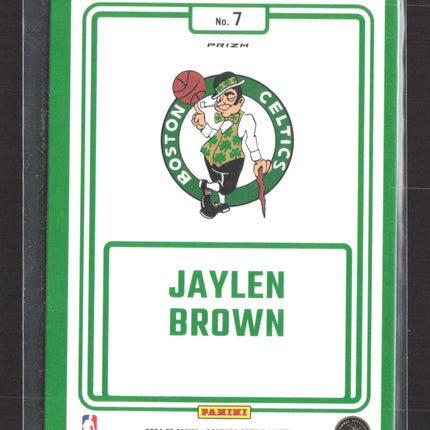 2025 Panini Donruss Optic Prizm Winner Stays Jaylen Brown #7 Silver
